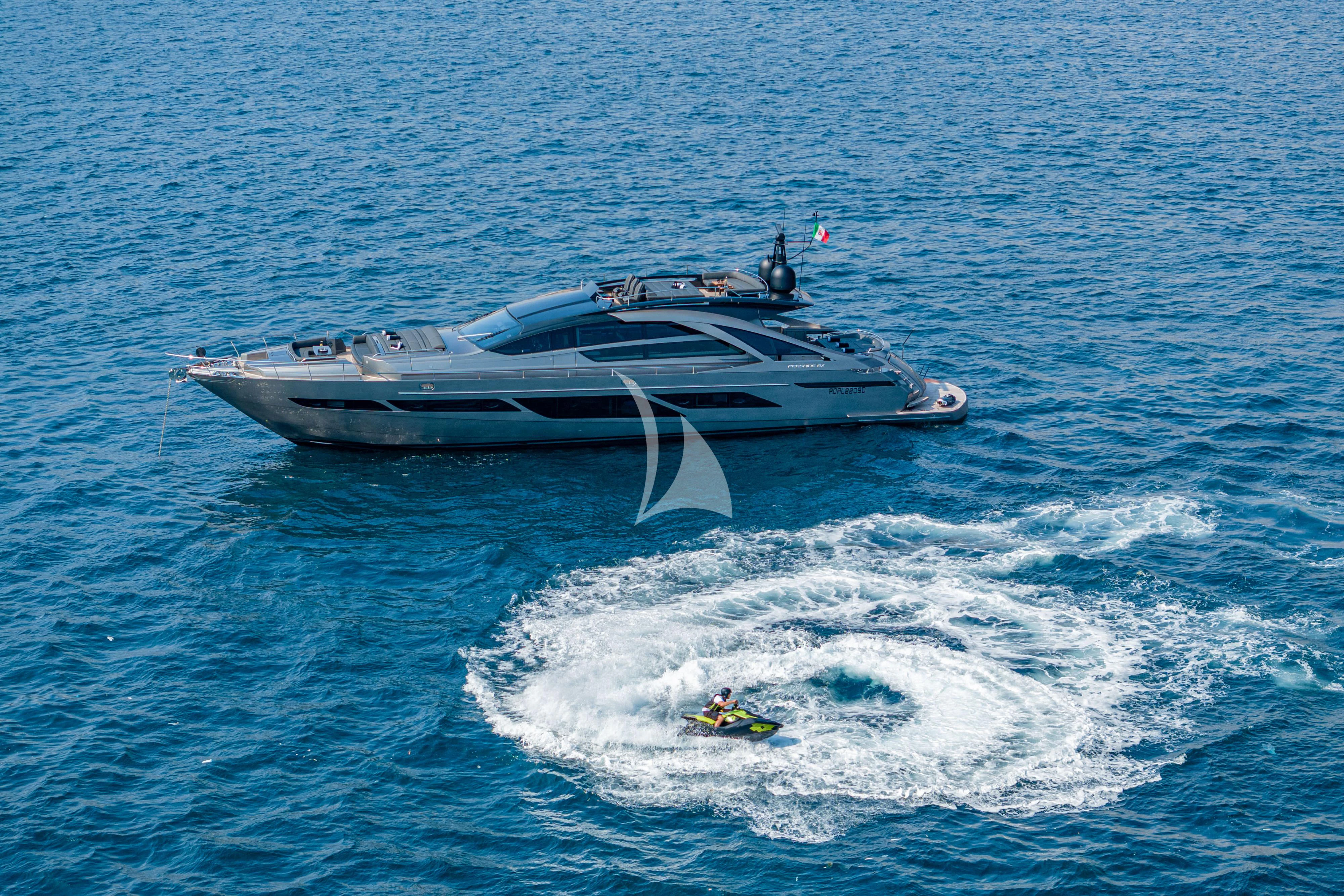 a boat in the water aboard SOPHIA Yacht for Sale