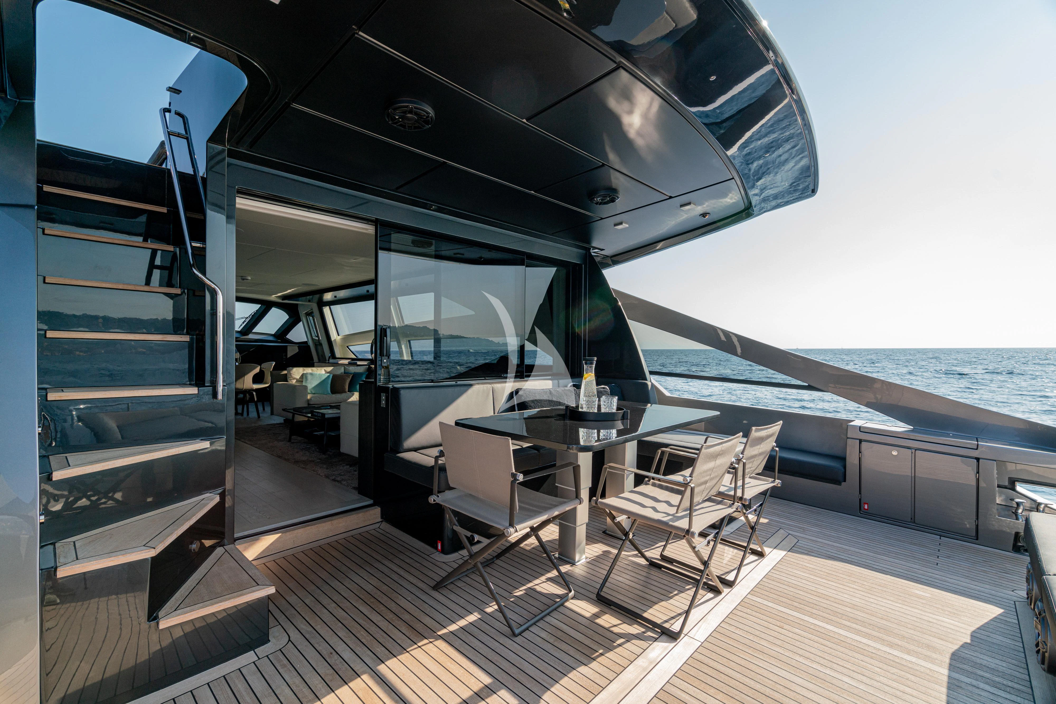 a boat on the water aboard SOPHIA Yacht for Sale