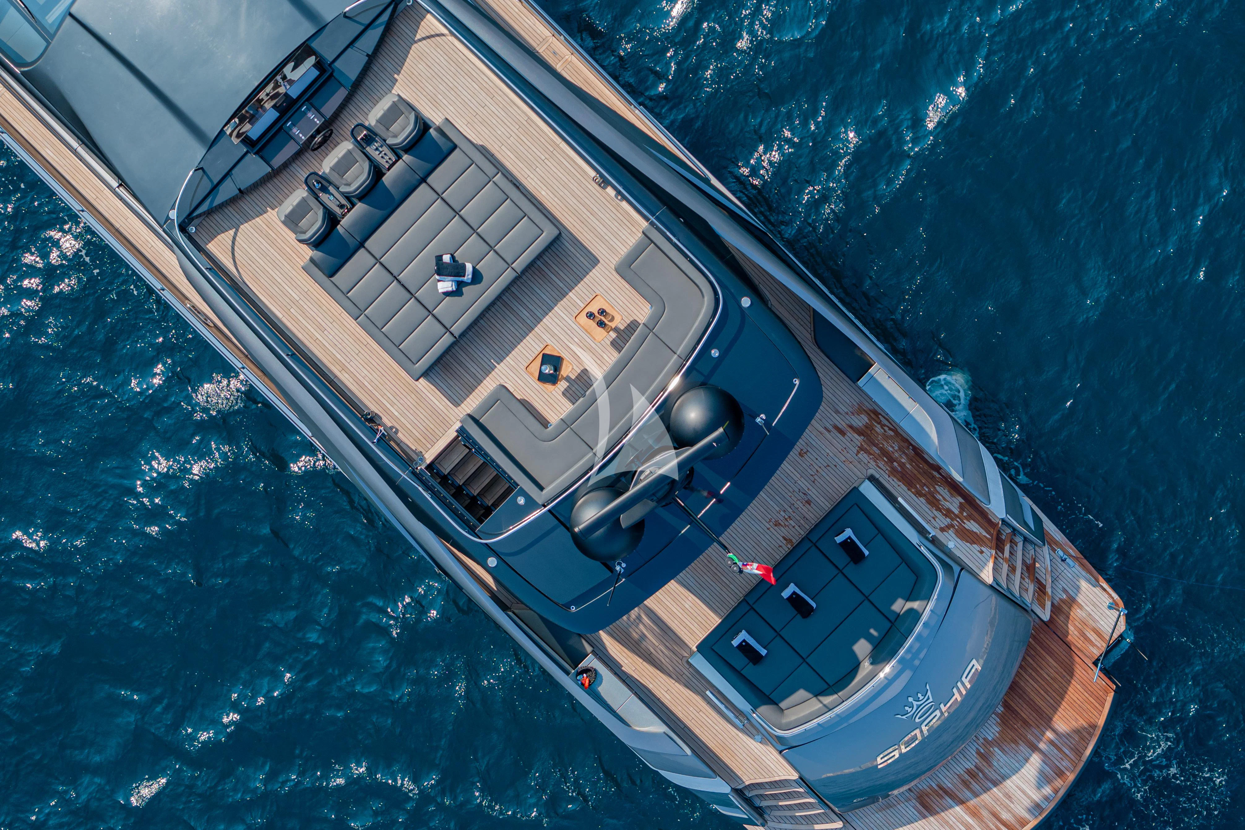 a boat on the water aboard SOPHIA Yacht for Sale