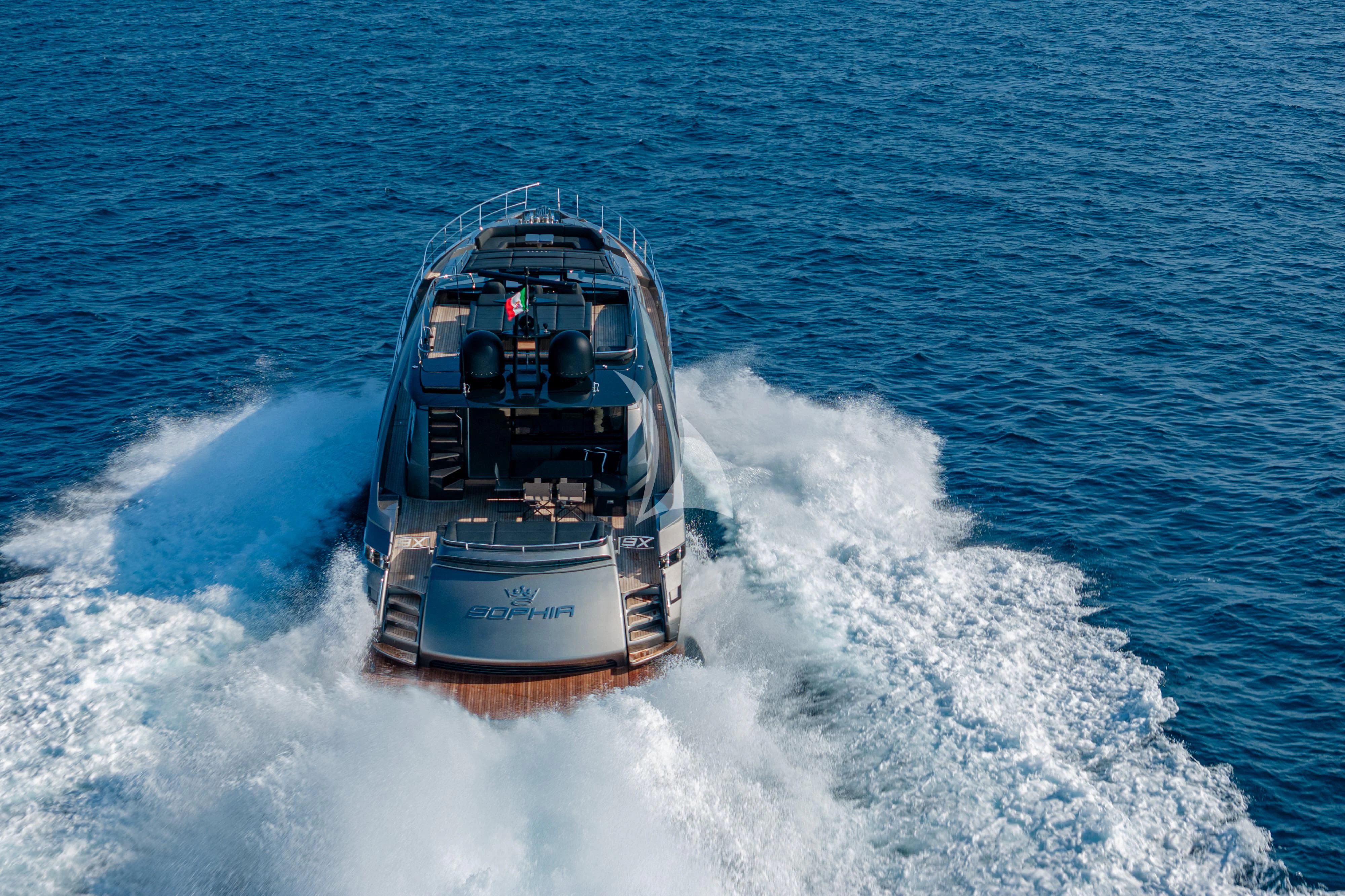 a boat on the water aboard SOPHIA Yacht for Sale