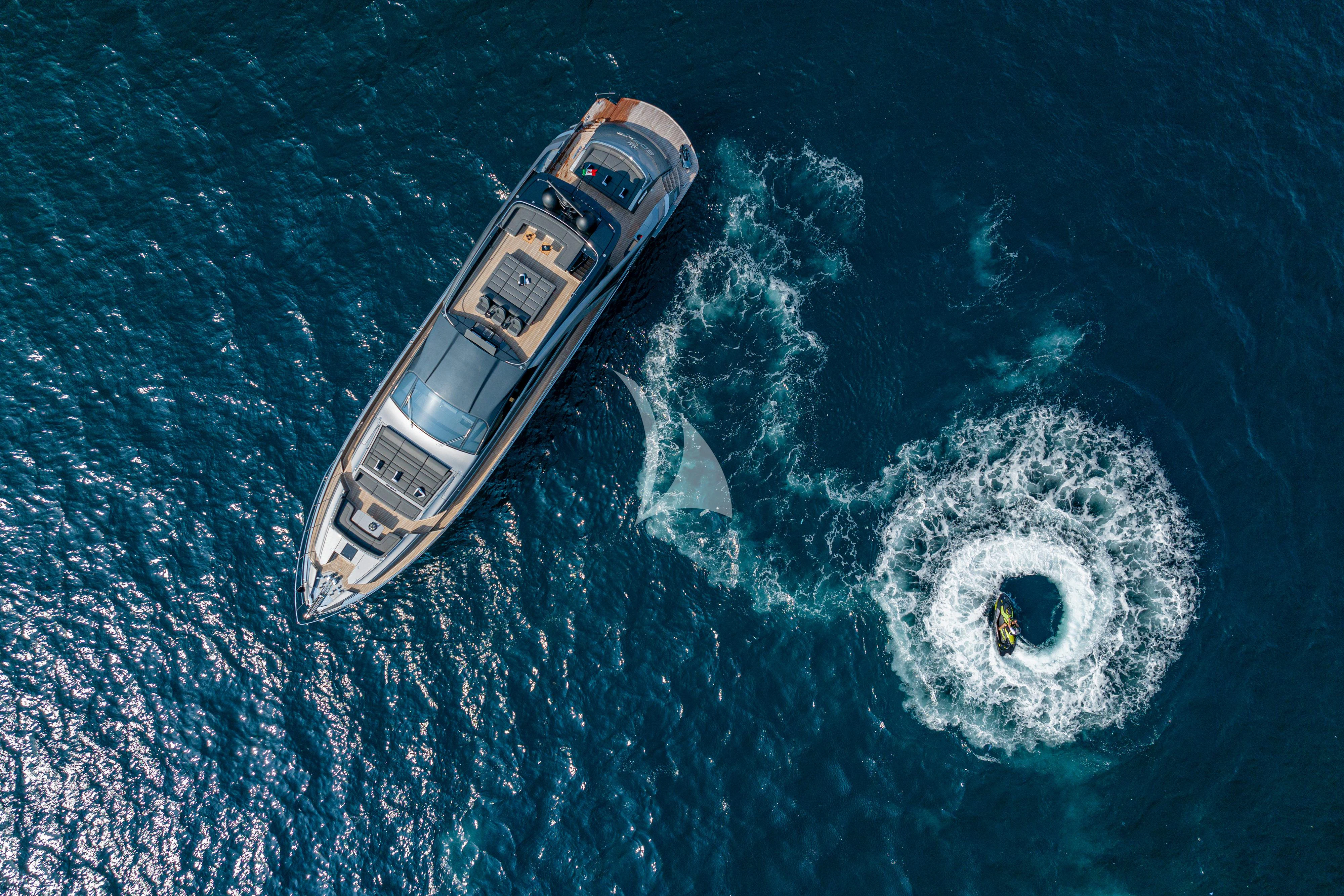 a satellite in the water aboard SOPHIA Yacht for Sale