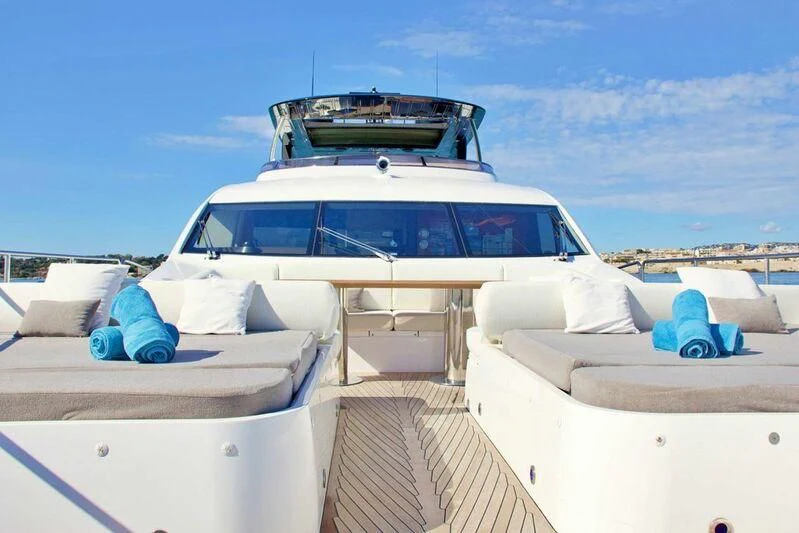 a boat on a trailer aboard RAY 3 Yacht for Sale