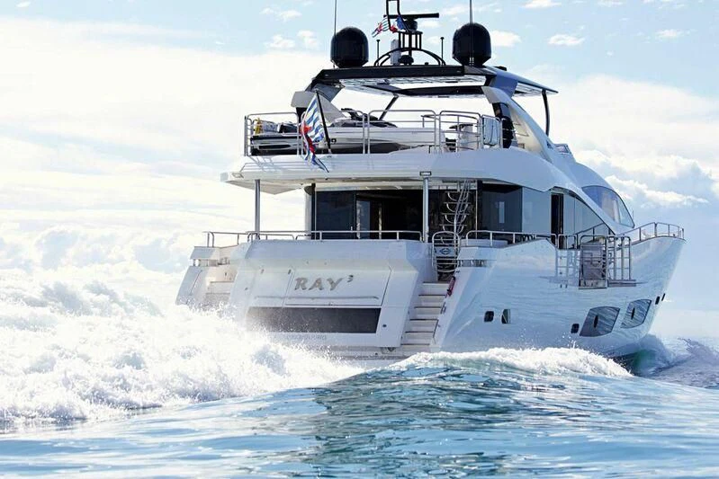 a boat in the water aboard RAY 3 Yacht for Sale
