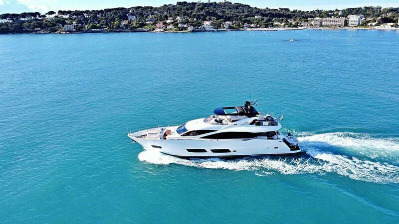 a boat on the water aboard RAY 3 Yacht for Sale