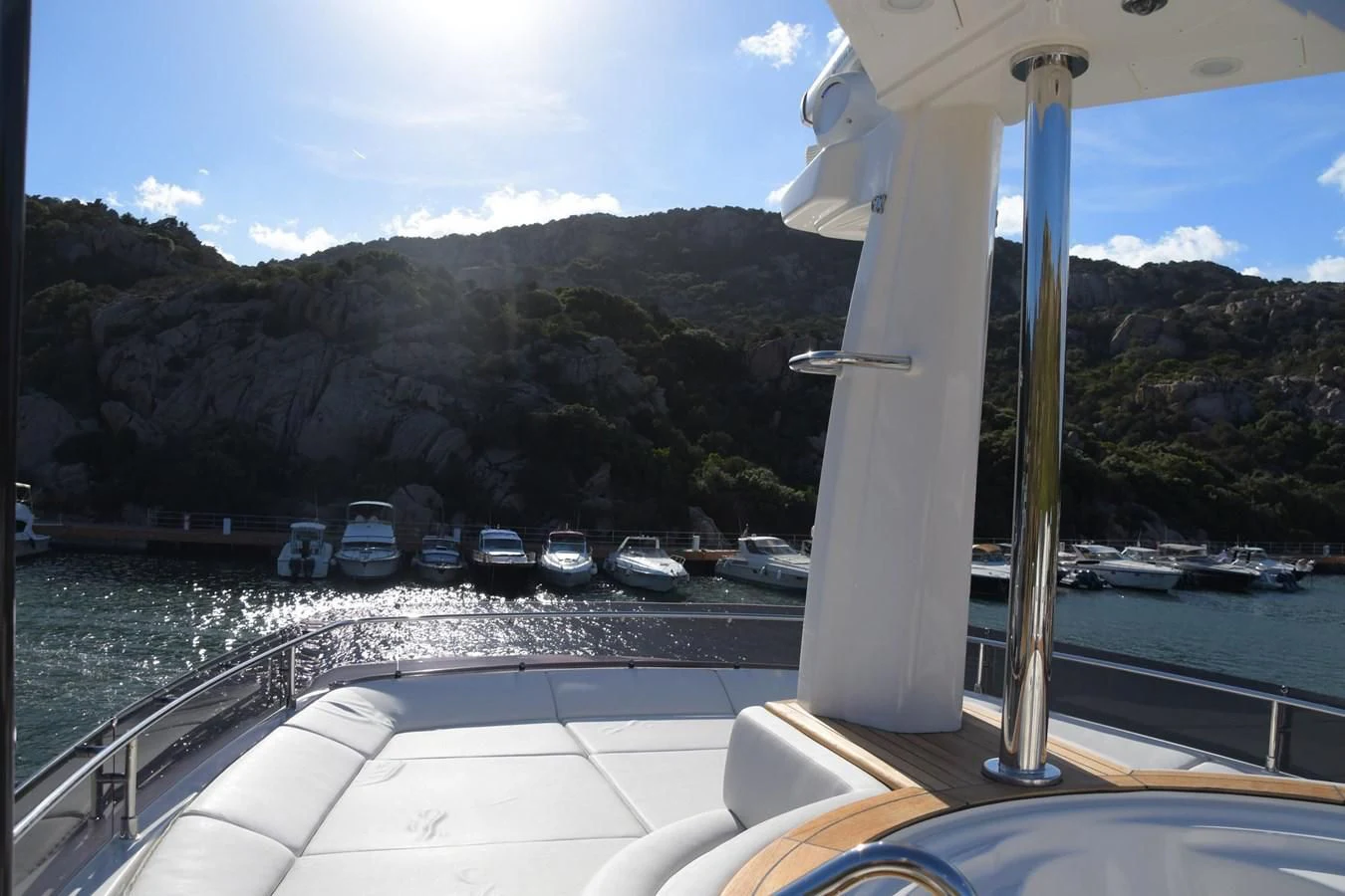 a view of a road and a body of water from a boat aboard BLESSED ONE Yacht for Sale