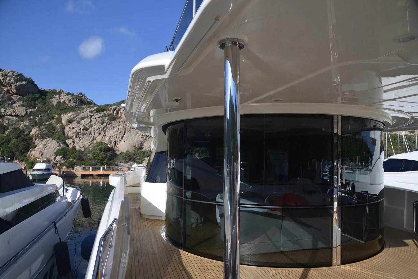 a boat on the water aboard BLESSED ONE Yacht for Sale