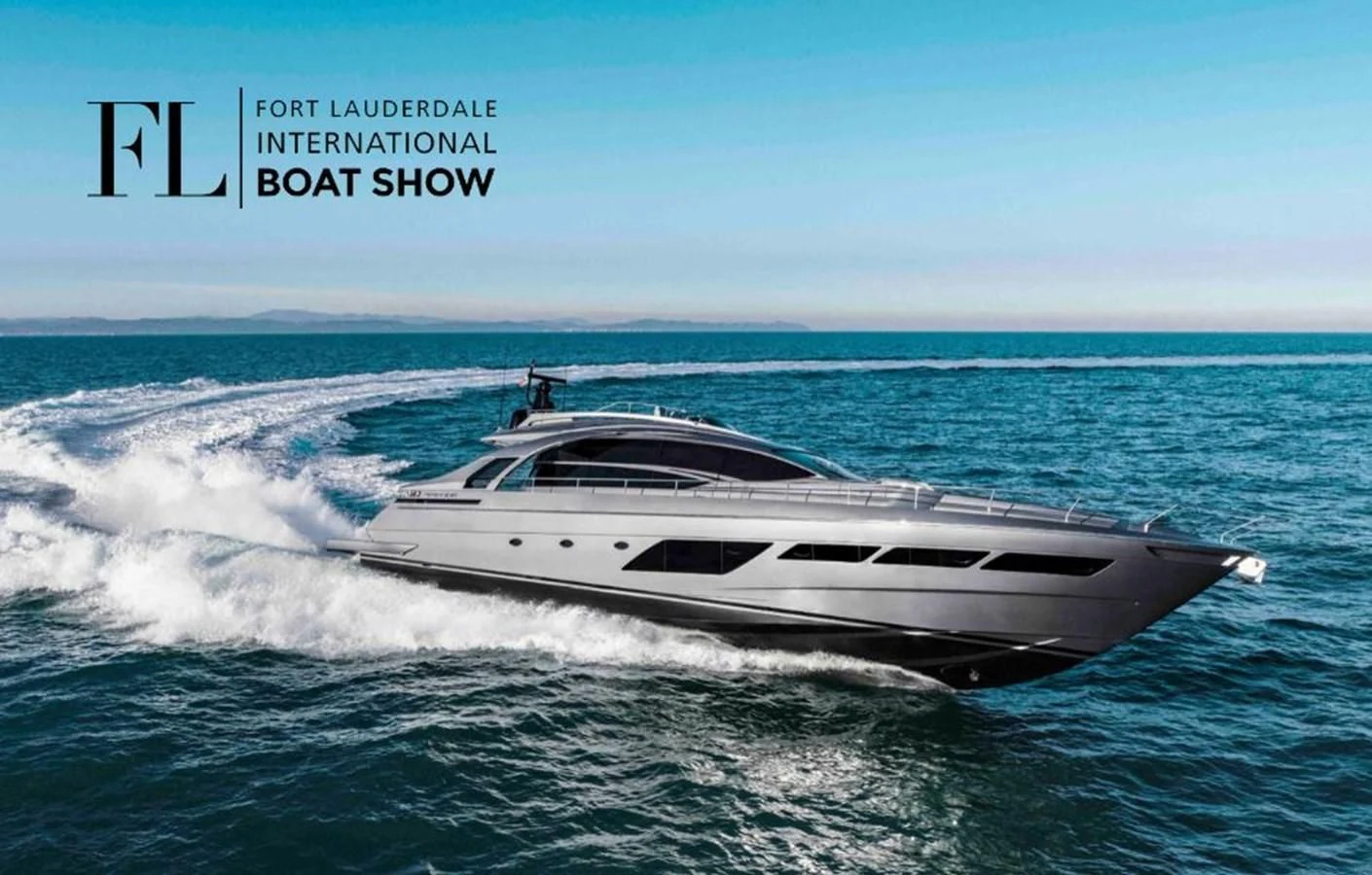 a white yacht on the water aboard PERSHING 8X Yacht for Sale