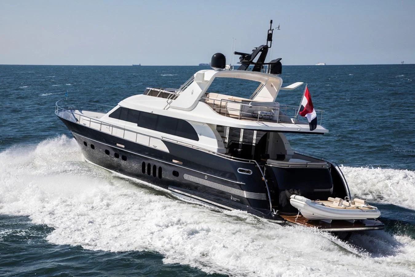 a boat on the water aboard VALENCIA Yacht for Sale
