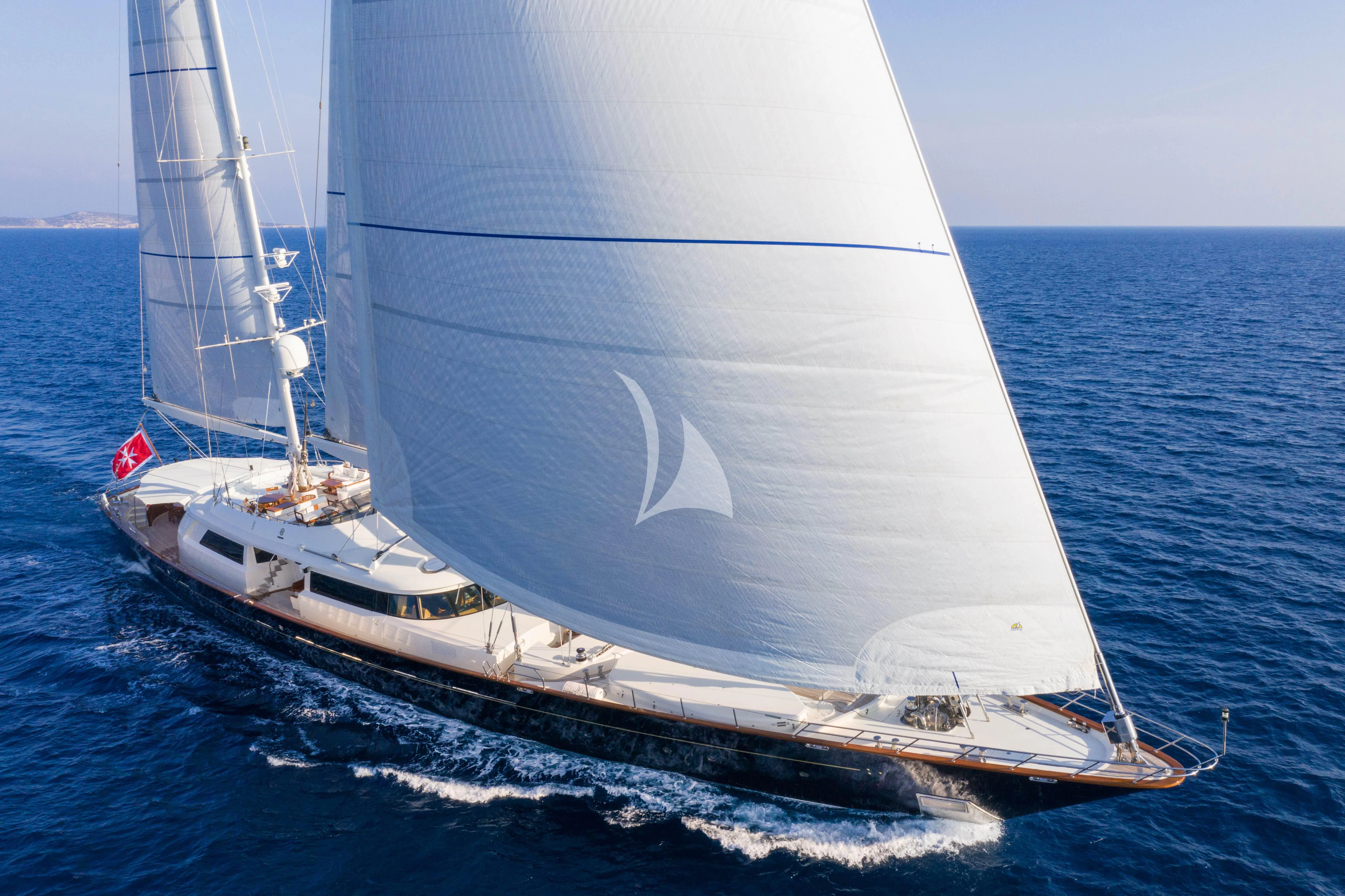 a sailboat on the water aboard XASTERIA Yacht for Charter