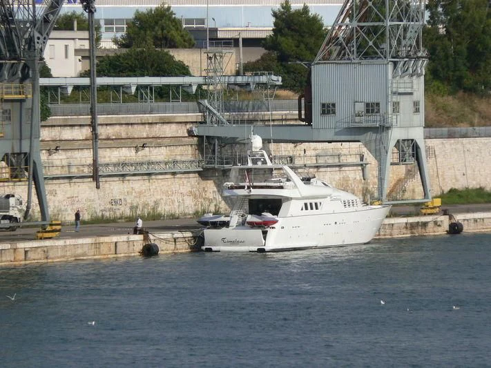 a boat in the water aboard AN Yacht for Sale