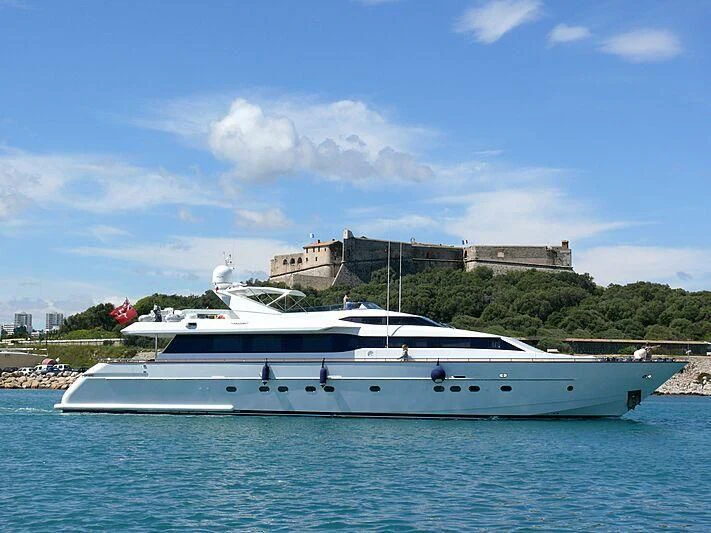a boat in the water aboard DEMAREST Yacht for Sale