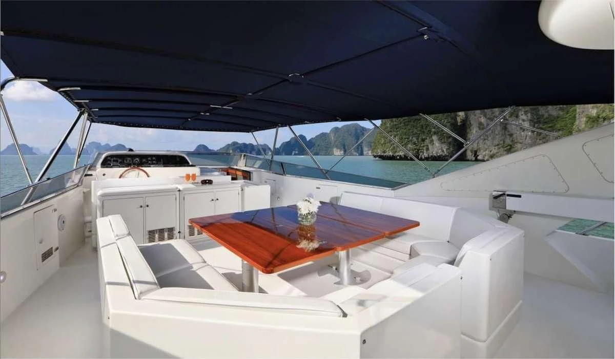 a boat on the water aboard DEMAREST Yacht for Sale