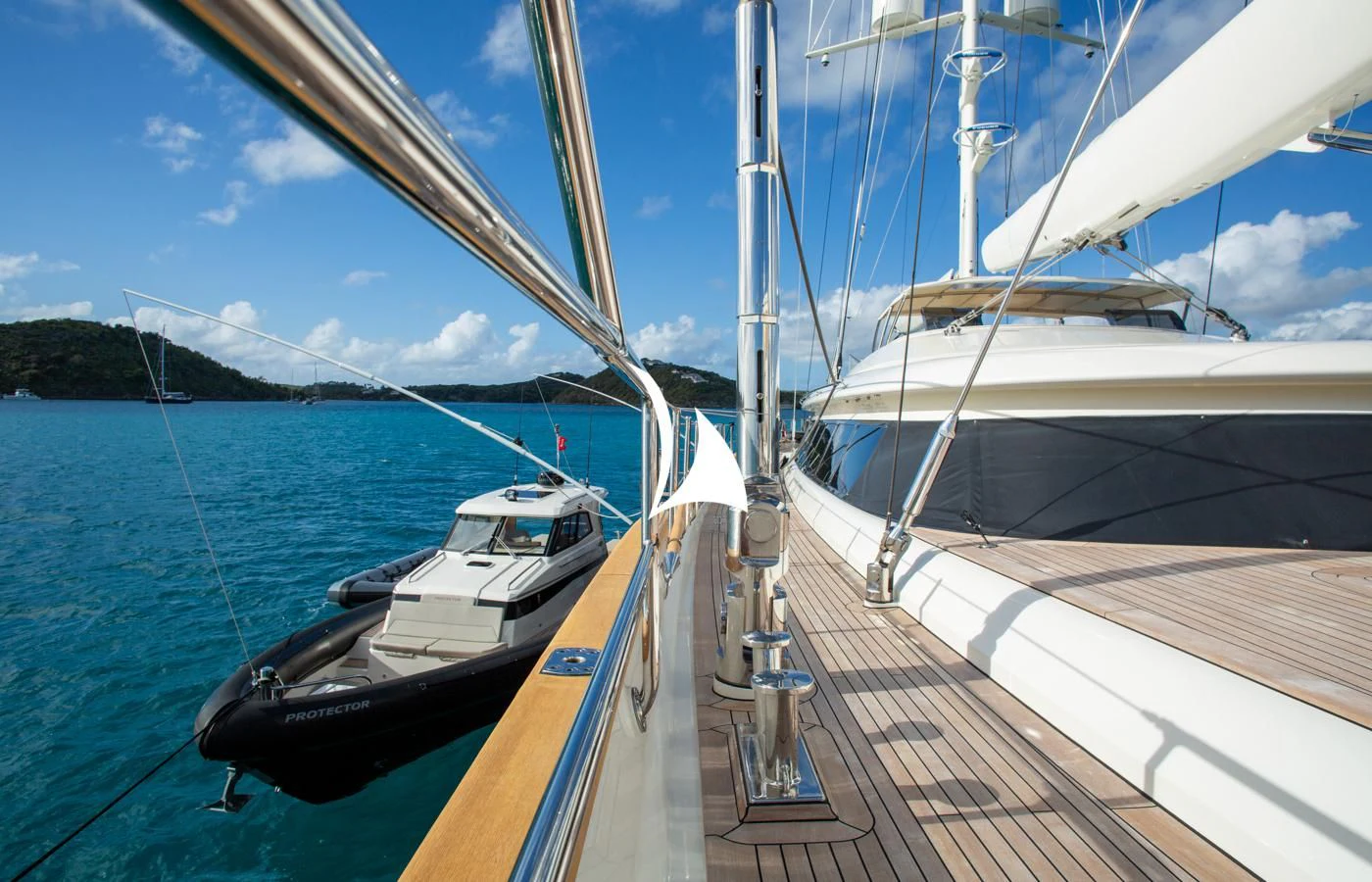 a boat on the water aboard ASAHI Yacht for Sale