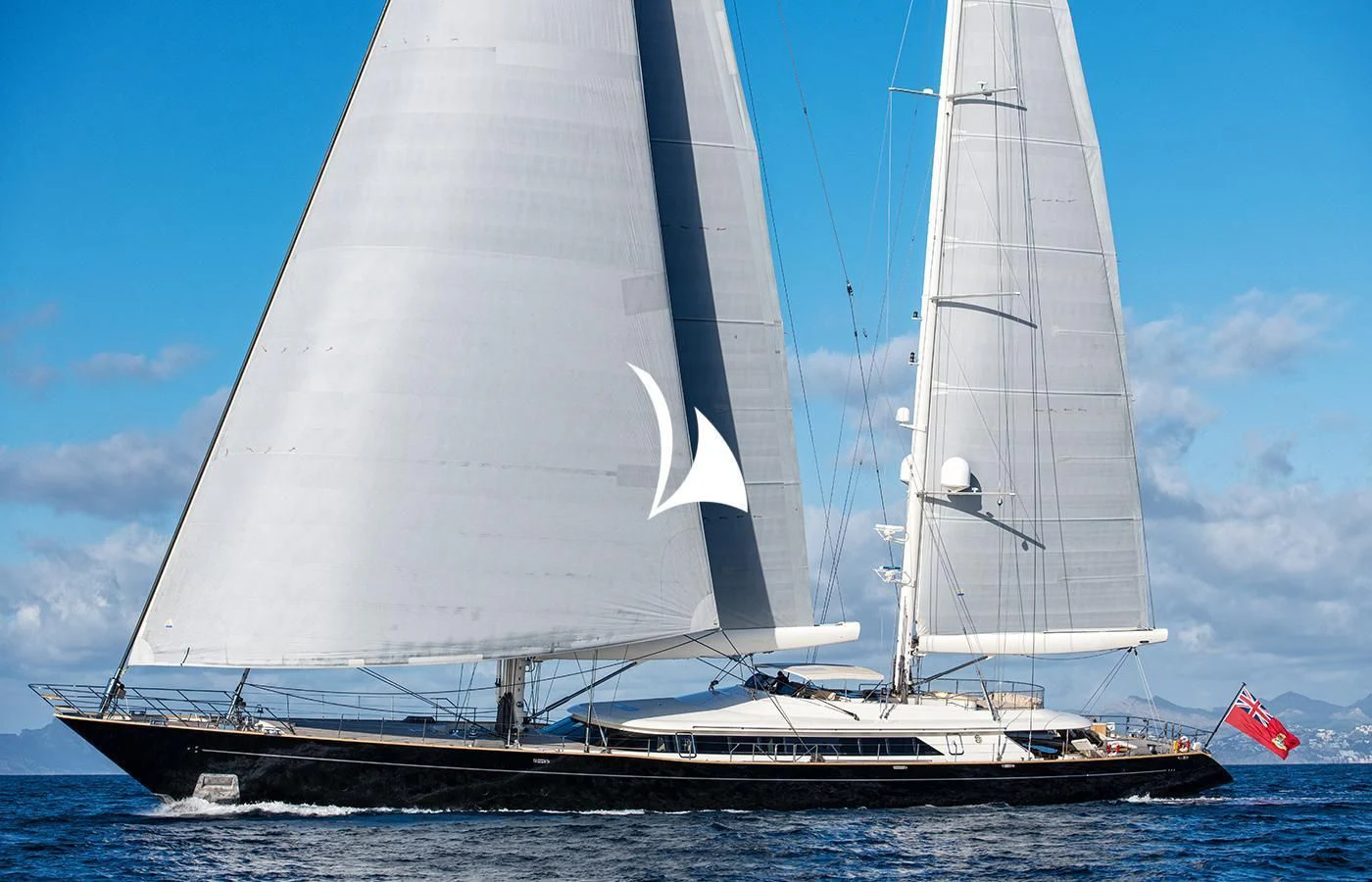 a sailboat on the water aboard ASAHI Yacht for Sale