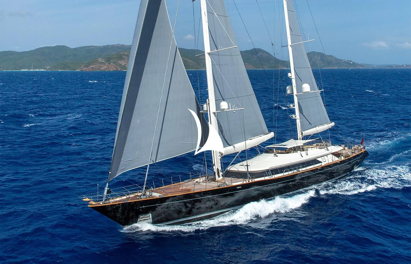 a sailboat on the water aboard ASAHI Yacht for Sale