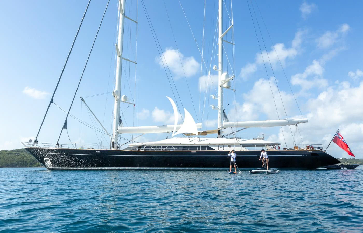 a boat on the water aboard ASAHI Yacht for Sale