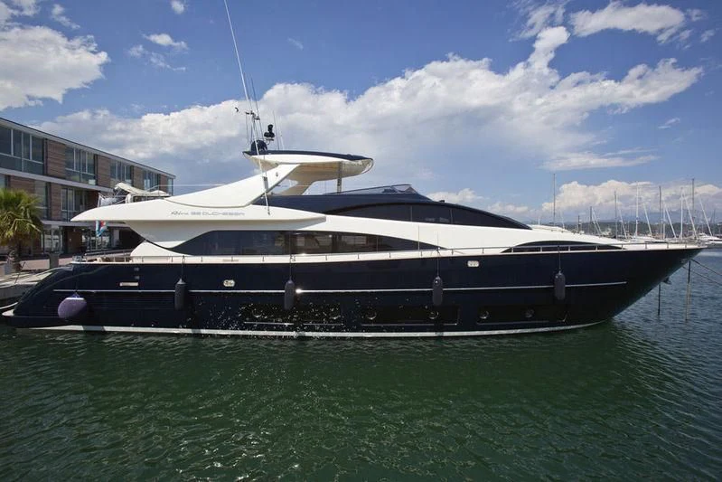 a large boat in the water aboard ANYTHING GOES IV Yacht for Sale