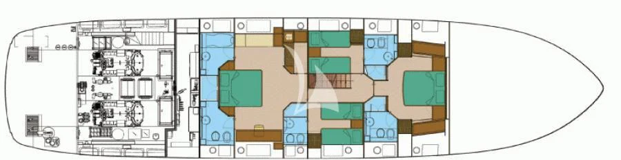diagram aboard ANYTHING GOES IV Yacht for Sale