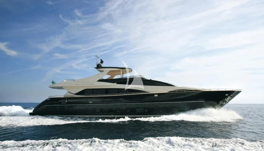 a boat on the water aboard ANYTHING GOES IV Yacht for Sale