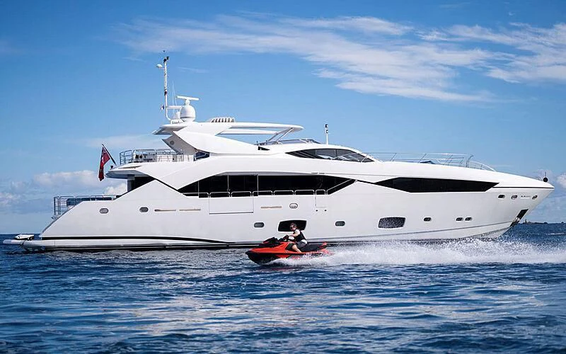 a boat on the water aboard R2 Yacht for Sale