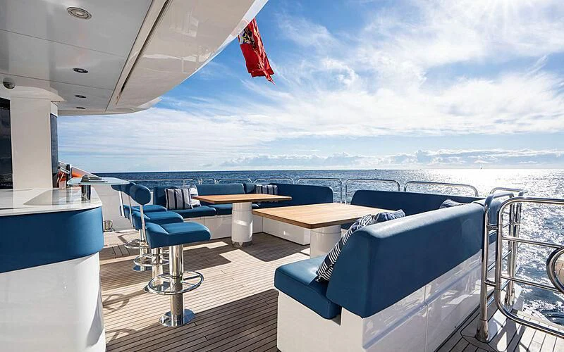 a boat on the water aboard R2 Yacht for Sale