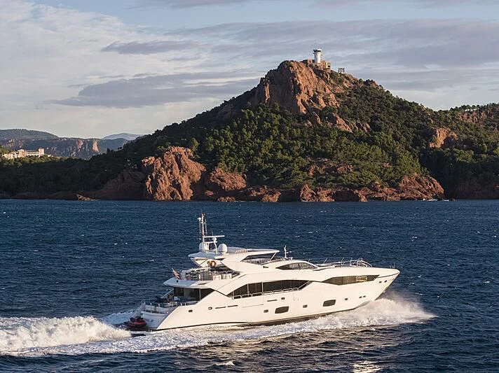 a boat on the water aboard R2 Yacht for Sale