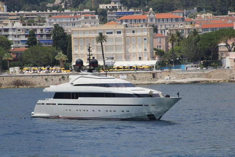a boat on the water aboard LILIYA Yacht for Sale