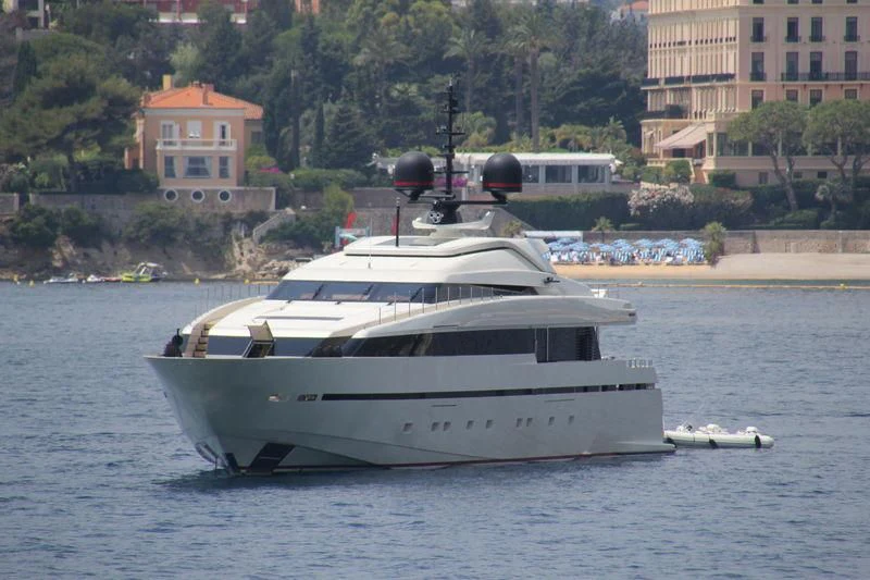 a boat on the water aboard LILIYA Yacht for Sale