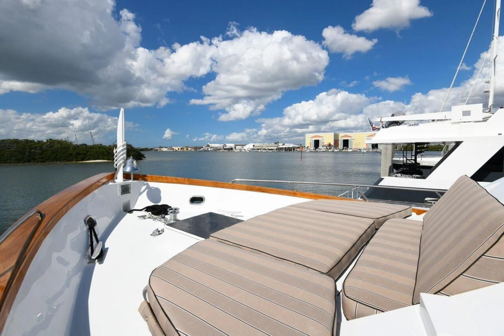 a boat on the water aboard PRIMETIME III Yacht for Sale