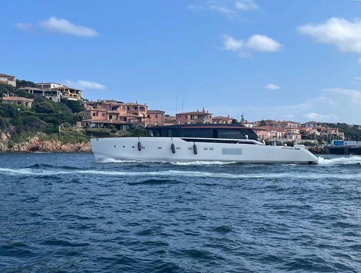 a boat on the water aboard ANMAX Yacht for Sale