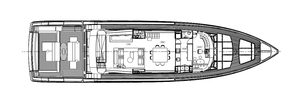 engineering drawing aboard ANMAX Yacht for Sale