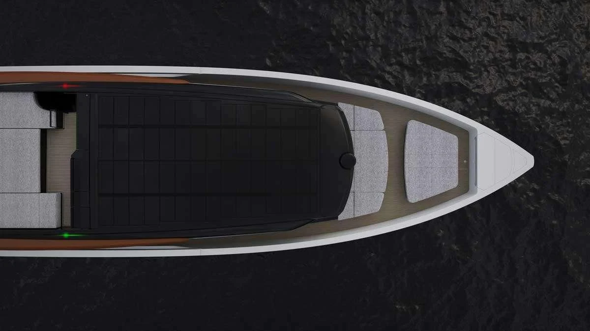 a solar panel on a roof aboard ANMAX Yacht for Sale