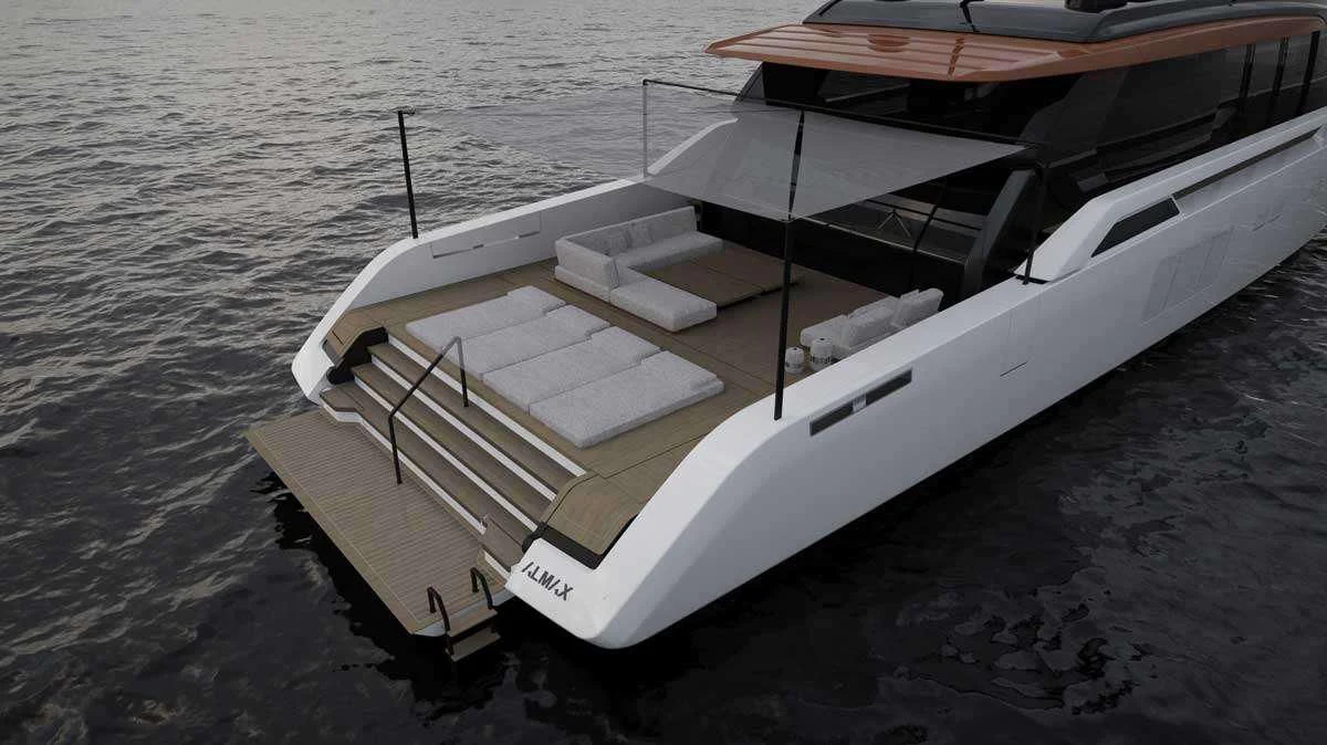 a boat on the water aboard ANMAX Yacht for Sale