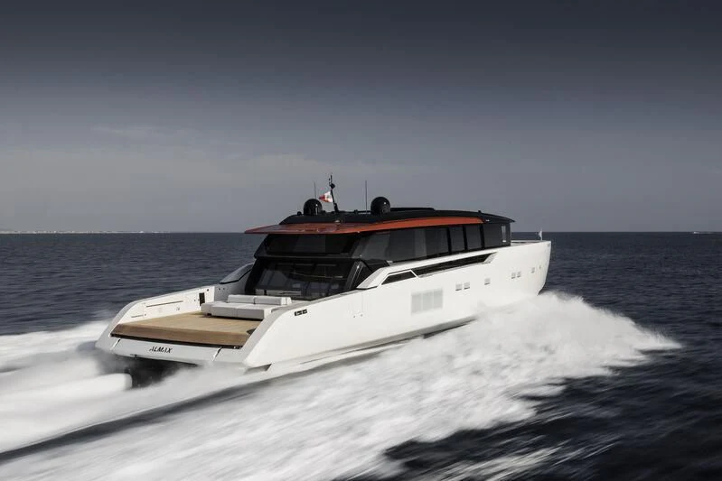 a boat on the water aboard ANMAX Yacht for Sale