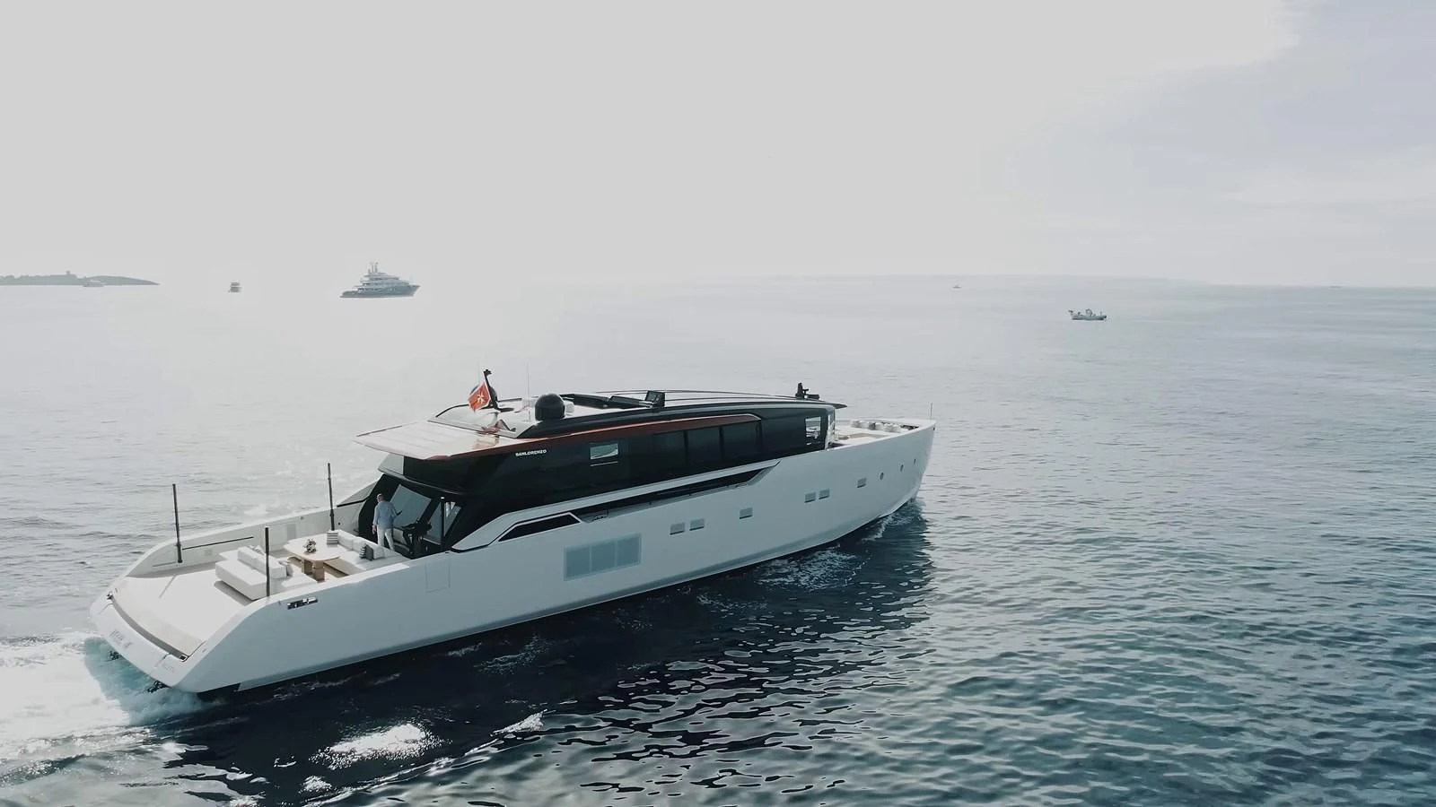 a boat in the water aboard ANMAX Yacht for Sale