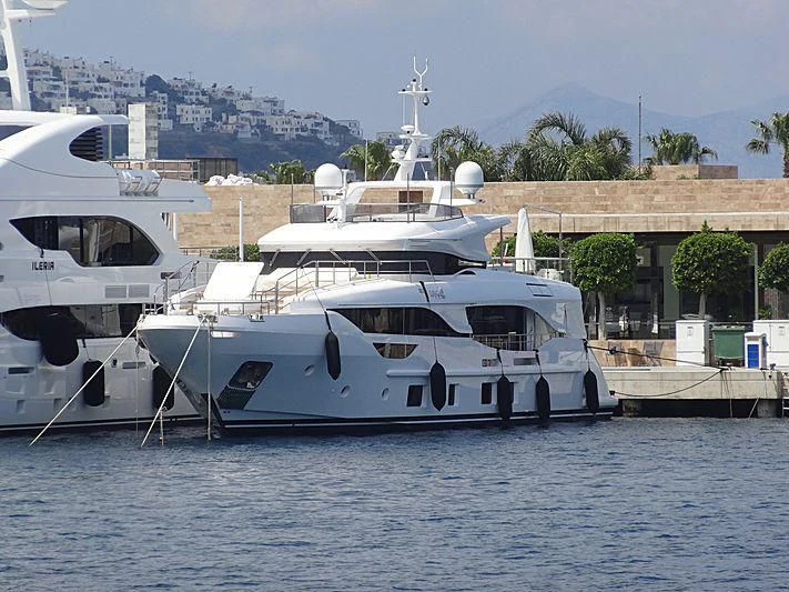 a group of boats docked aboard ZEHRA 1 Yacht for Sale