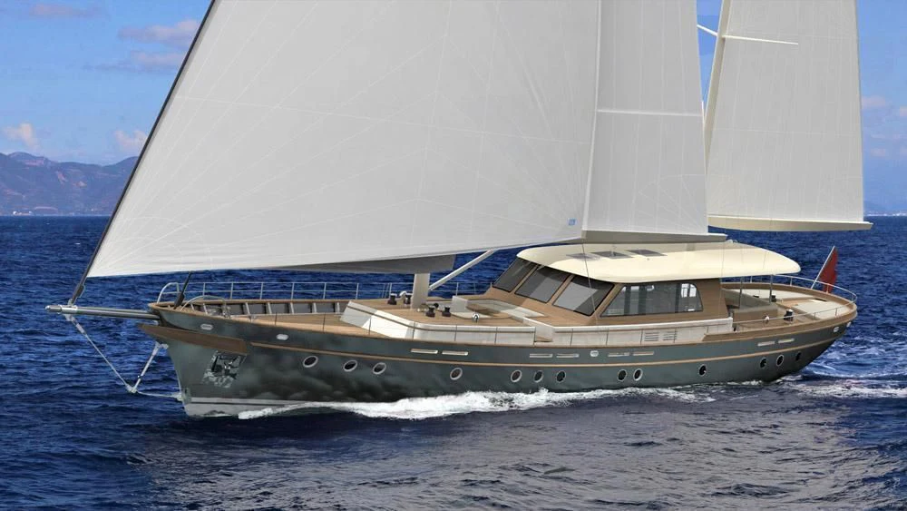 a boat on the water aboard VAGANTE Yacht for Sale