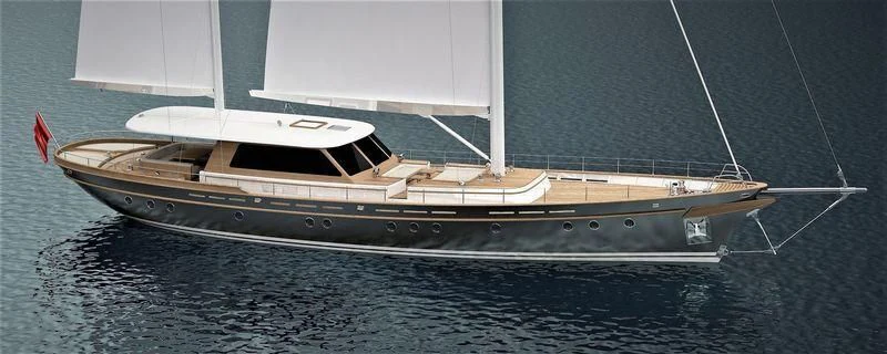 a boat on the water aboard VAGANTE Yacht for Sale