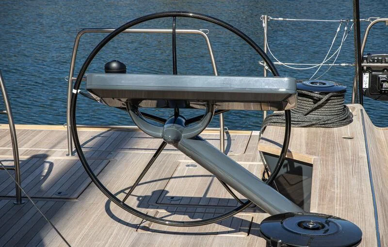 a bicycle on a deck aboard NYUMBA GT Yacht for Sale