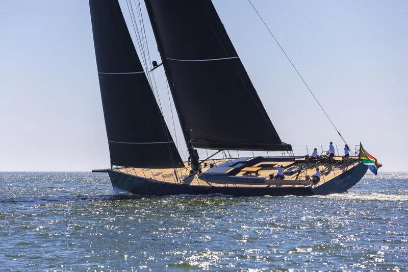 a sailboat on the water aboard NYUMBA GT Yacht for Sale