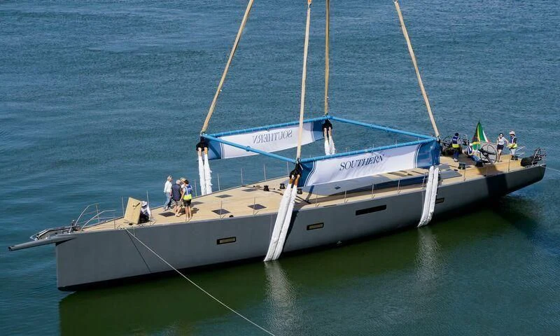 a boat on the water aboard NYUMBA GT Yacht for Sale