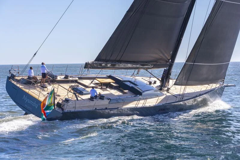 a boat on the water aboard NYUMBA GT Yacht for Sale