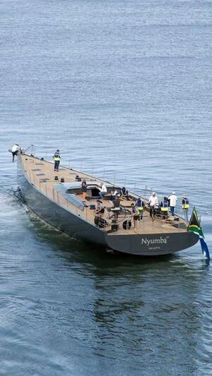 a boat full of people aboard NYUMBA GT Yacht for Sale