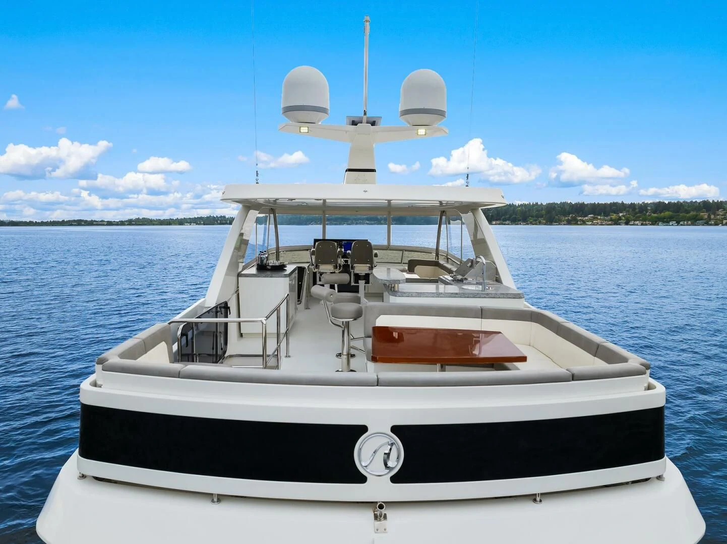 a boat on the water aboard PLAYBOOK Yacht for Sale
