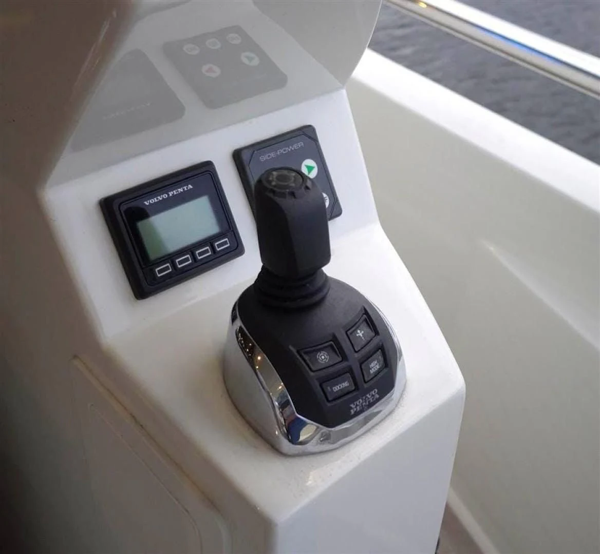a car stereo and a phone aboard PLAYBOOK Yacht for Sale