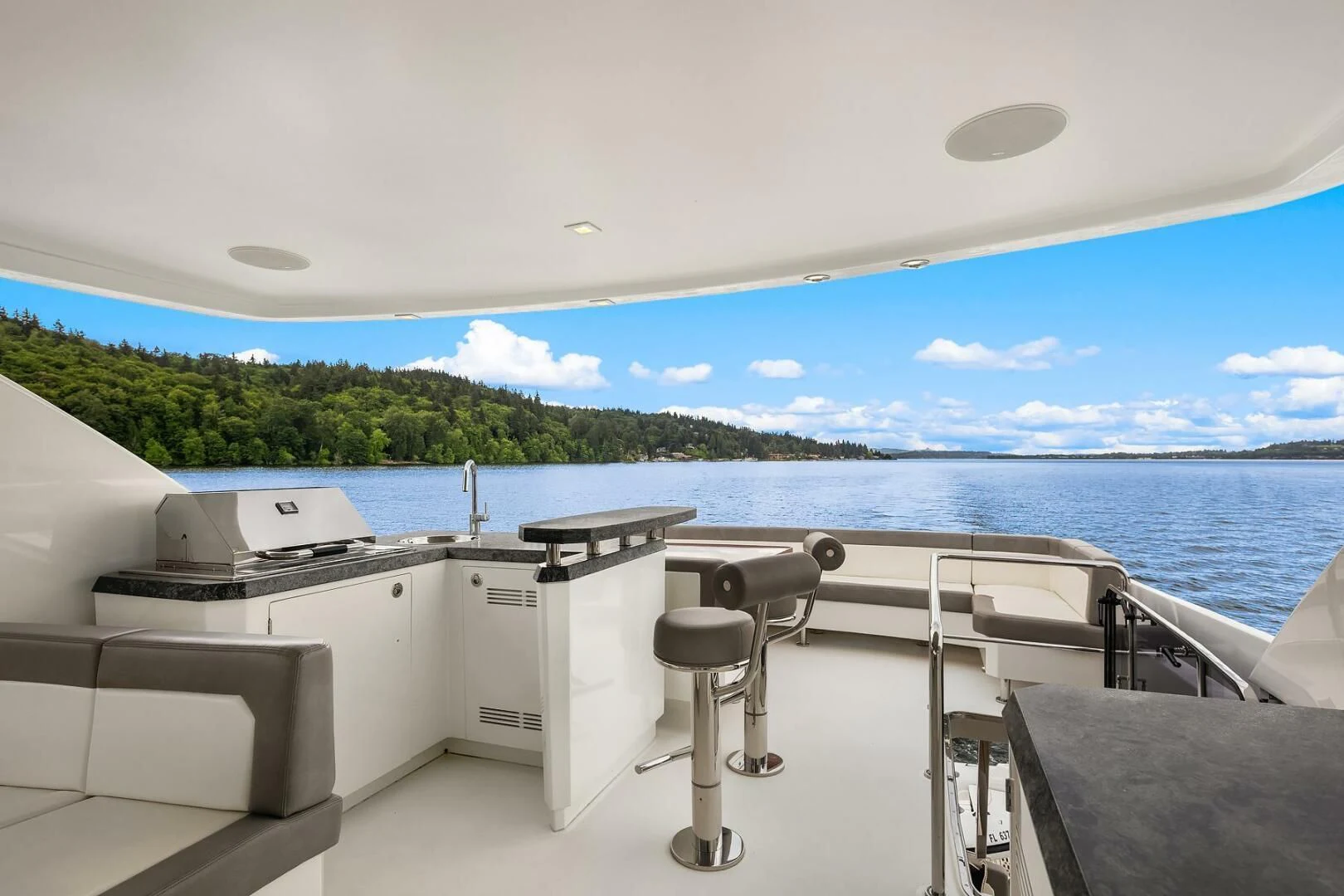 a boat on the water aboard PLAYBOOK Yacht for Sale