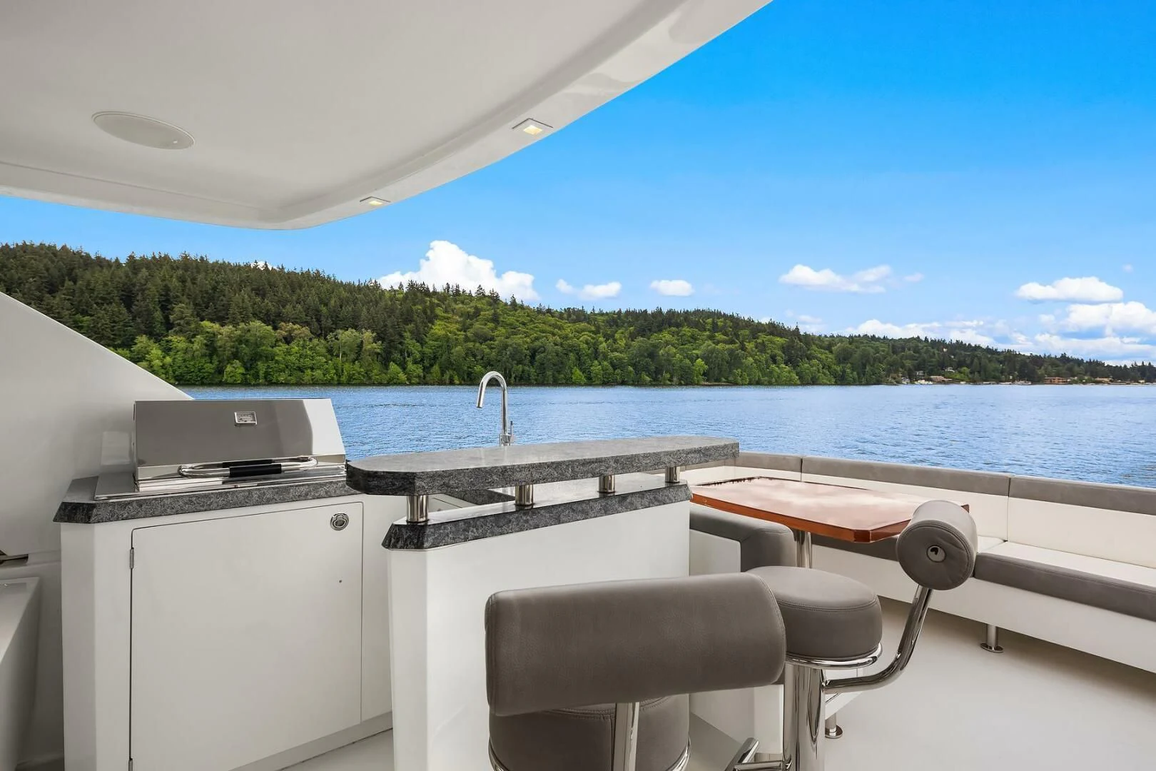 a boat on the water aboard PLAYBOOK Yacht for Sale