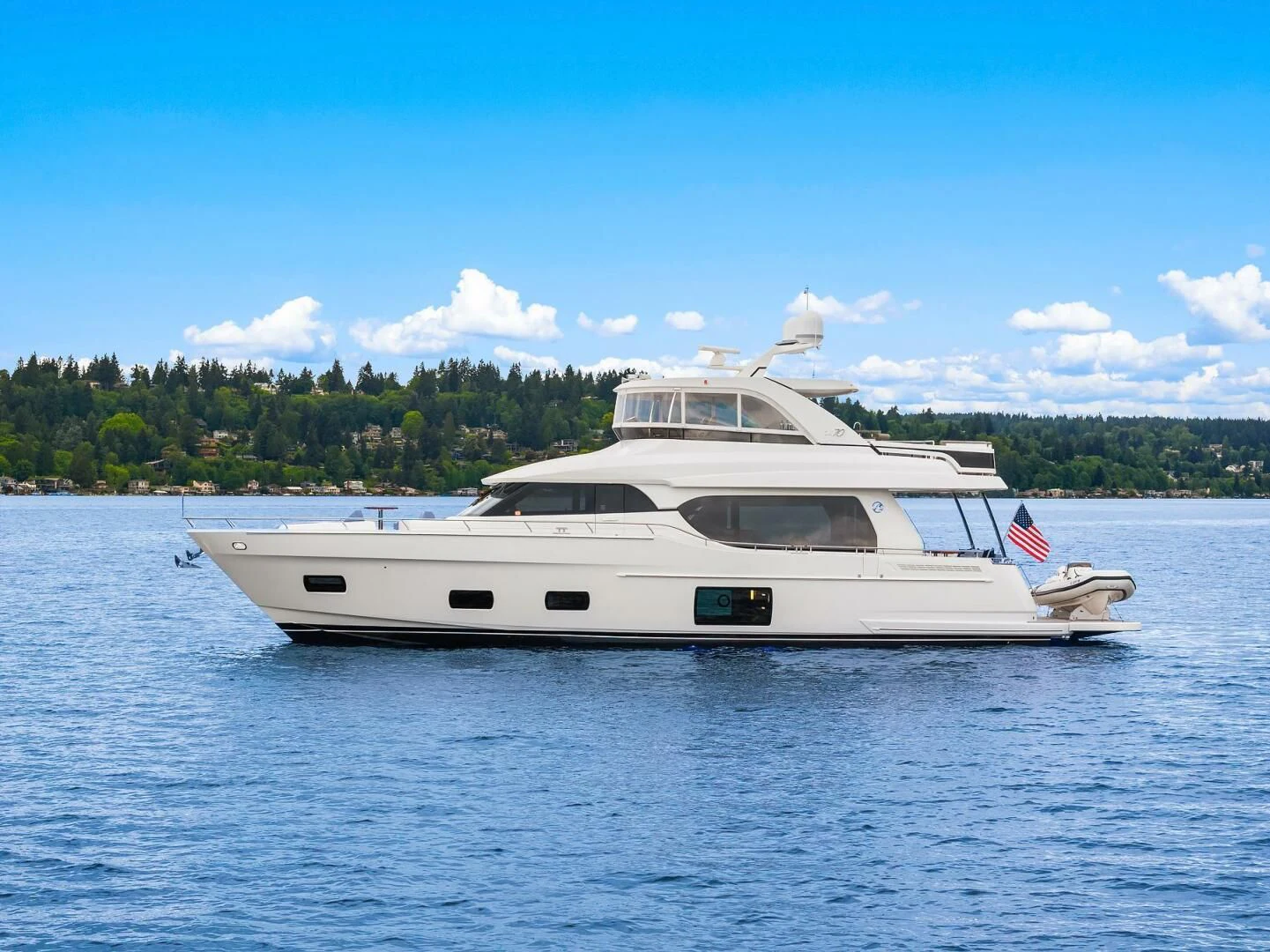a boat on the water aboard PLAYBOOK Yacht for Sale
