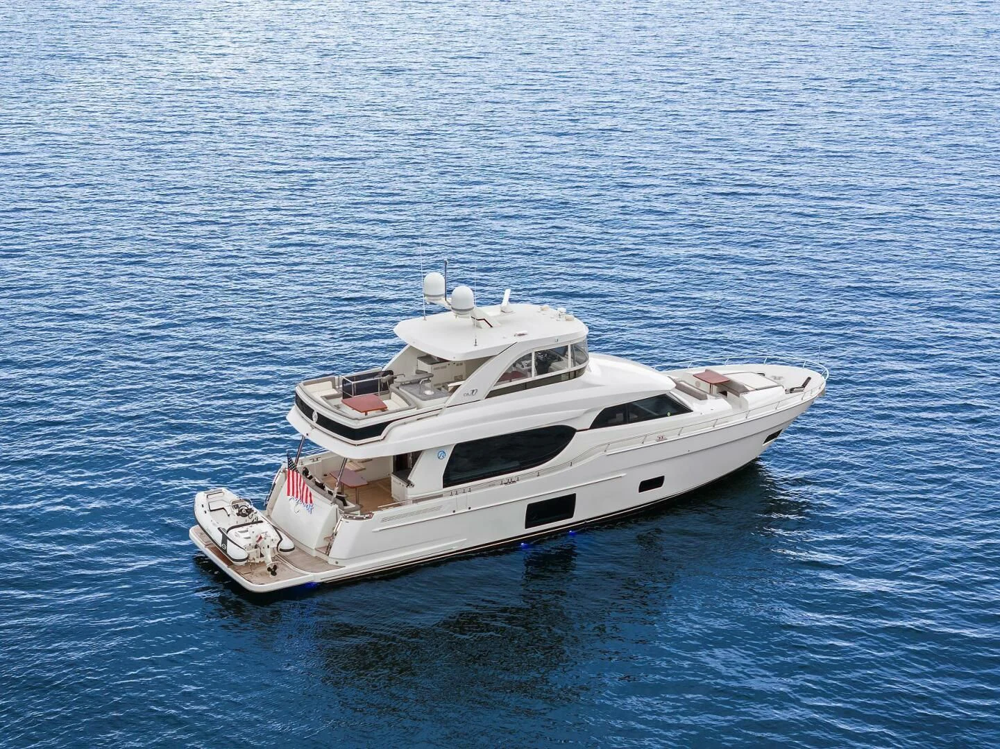 a boat in the water aboard PLAYBOOK Yacht for Sale
