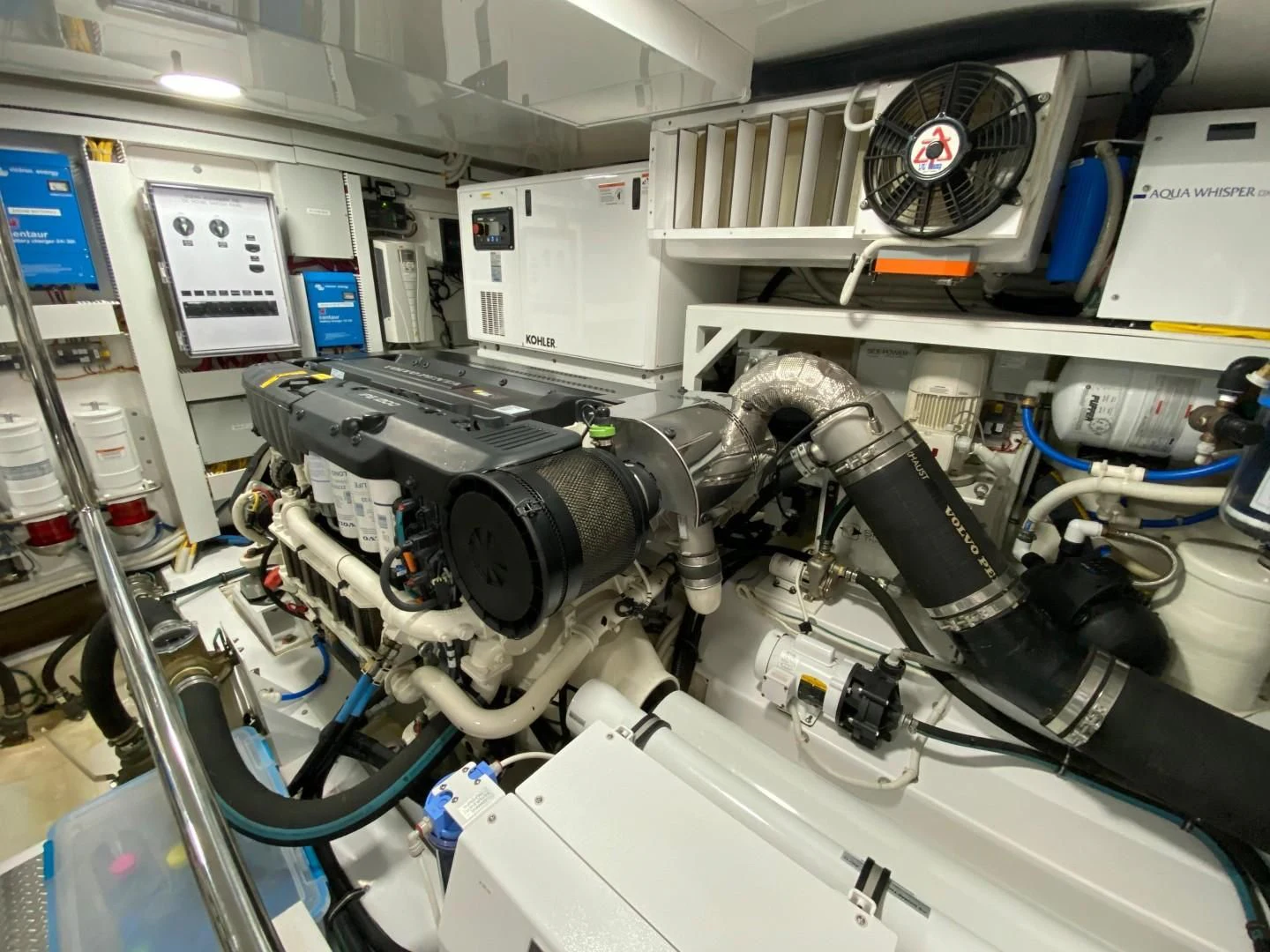 a machine on the counter aboard PLAYBOOK Yacht for Sale